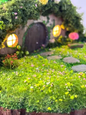 Handmade Havens – Enchanted Miniature Hobbit House Diorama Handmade Havens – Enchanted Miniature Hobbit House Diorama