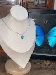 Butterfly Wing Necklace – Minimalist Silver Pendant Silver Plated