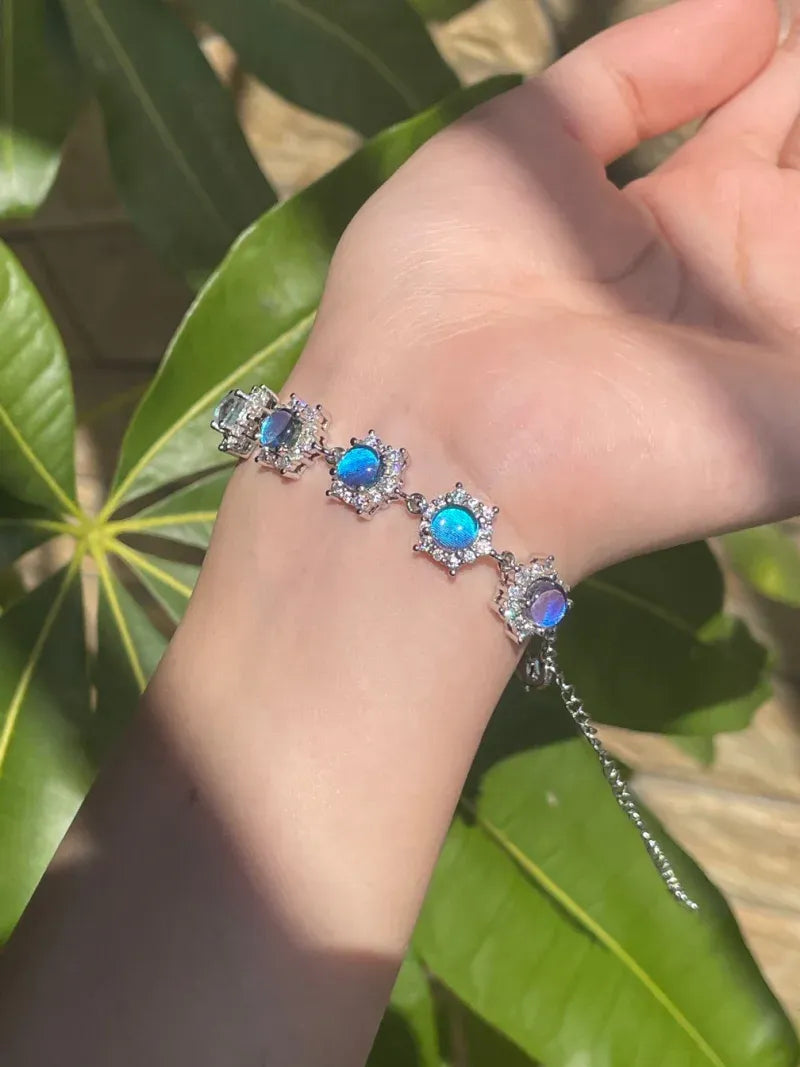 Butterfly Wing Bracelet – Nature-Inspired Specimen Jewelry with Blue Wings