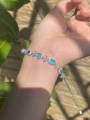 Butterfly Wing Bracelet – Nature-Inspired Specimen Jewelry with Blue Wings Cross Style