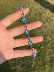 Butterfly Wing Bracelet – Nature-Inspired Specimen Jewelry with Blue Wings