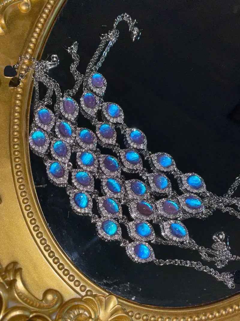 Butterfly Wing Bracelet – Nature-Inspired Specimen Jewelry with Blue Wings