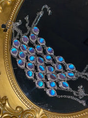 Butterfly Wing Bracelet – Nature-Inspired Specimen Jewelry with Blue Wings