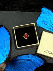 Butterfly Wing Specimen Ring | Handmade Nature-Inspired Jewelry (Multiple Styles) Style 16