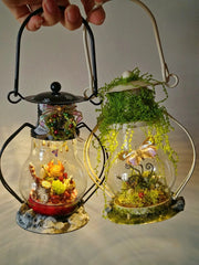 Enchanted Butterfly Mini Lantern – Handcrafted Glass Decor Light for Home, Desk & Gift