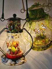 Enchanted Butterfly Mini Lantern – Handcrafted Glass Decor Light for Home, Desk & Gift