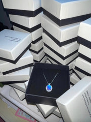 Blue Morpho Butterfly Wing Pendant Necklace