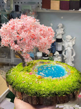 Sakura Serenity Pond – Handcrafted Miniature Diorama