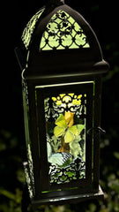 Butterfly Lantern Night Light – Handmade Specimen Lamp with Vintage Design