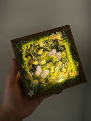 Gray-Violet Butterfly Specimen Box – Handmade Nature Keepsake with Realistic Details