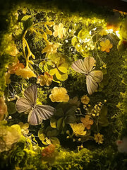 Gray-Violet Butterfly Specimen Box – Handmade Nature Keepsake with Realistic Details