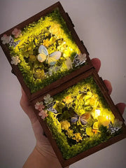 Glowing Butterfly Specimen Box – Handmade LED Butterfly Shadow Box Decor