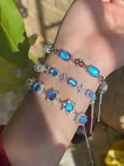 Butterfly Wing Bracelet – Nature-Inspired Specimen Jewelry with Blue Wings