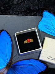 Butterfly Wing Specimen Ring | Handmade Nature-Inspired Jewelry (Multiple Styles) Style 18