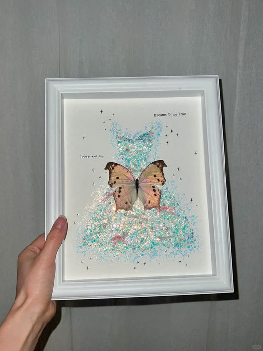 Butterfly Specimen Frame - Dream Wedding Dress